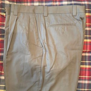 Men’s T. Harris Wool Dress Slacks Taupe 34x30